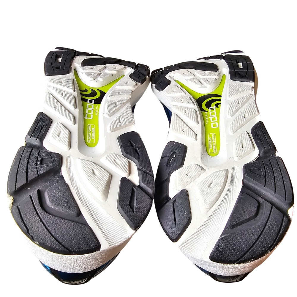 Topo Athletic Zephyr Mens 11.5 Blue Black Road Running Shoes ZipFoam Gorpcore - Picture 11 of 14